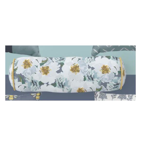 SDS for HD Designs Floral Bolster Pillow 8 x 20” - Picture 1 of 7